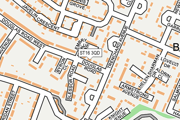 ST16 3QD map - OS OpenMap – Local (Ordnance Survey) ST16 3QD map - OS OpenMap – Local (Ordnance Survey)
