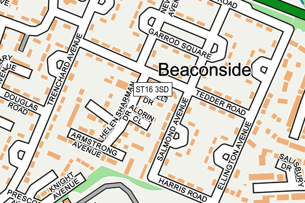 ST16 3SD map - OS OpenMap – Local (Ordnance Survey) ST16 3SD map - OS OpenMap – Local (Ordnance Survey)