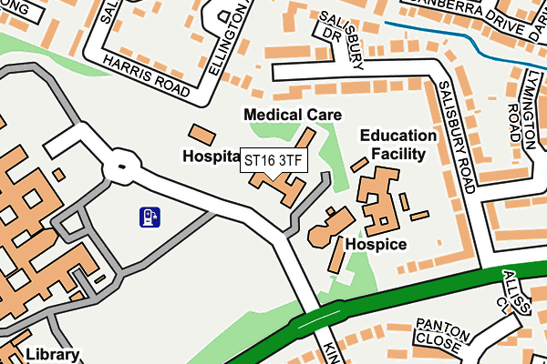 ST16 3TF map - OS OpenMap – Local (Ordnance Survey) ST16 3TF map - OS OpenMap – Local (Ordnance Survey)