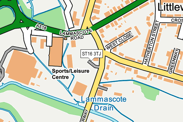ST16 3TJ map - OS OpenMap – Local (Ordnance Survey) ST16 3TJ map - OS OpenMap – Local (Ordnance Survey)