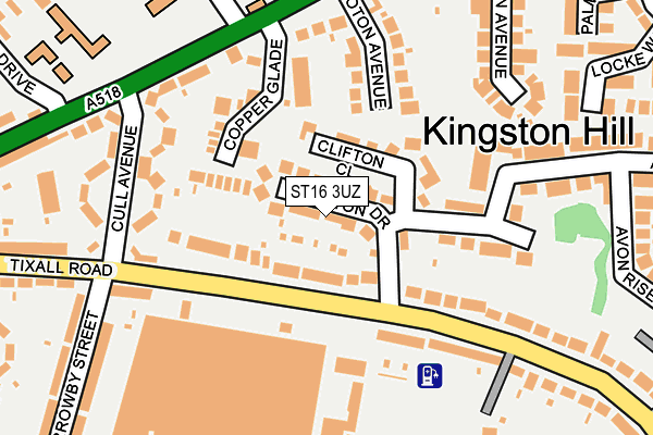 ST16 3UZ map - OS OpenMap – Local (Ordnance Survey) ST16 3UZ map - OS OpenMap – Local (Ordnance Survey)