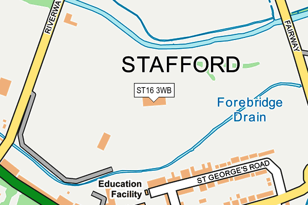 ST16 3WB map - OS OpenMap – Local (Ordnance Survey) ST16 3WB map - OS OpenMap – Local (Ordnance Survey)