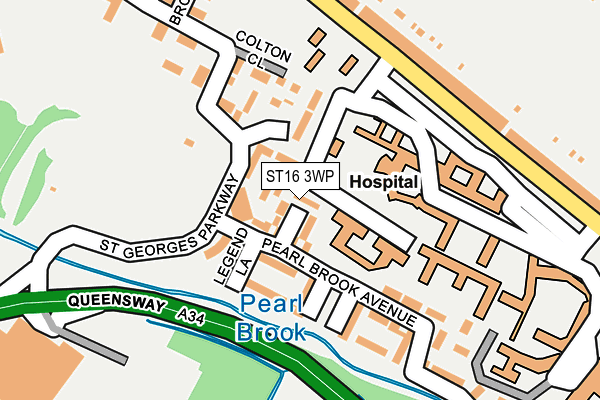 ST16 3WP map - OS OpenMap – Local (Ordnance Survey) ST16 3WP map - OS OpenMap – Local (Ordnance Survey)