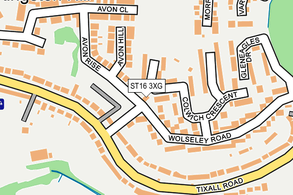 ST16 3XG map - OS OpenMap – Local (Ordnance Survey) ST16 3XG map - OS OpenMap – Local (Ordnance Survey)