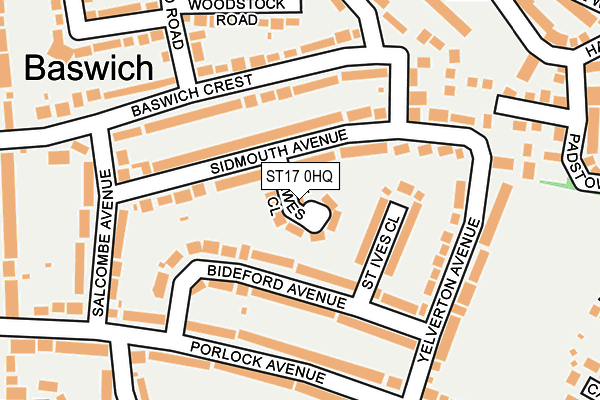 ST17 0HQ map - OS OpenMap – Local (Ordnance Survey) ST17 0HQ map - OS OpenMap – Local (Ordnance Survey)