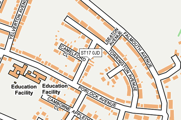 ST17 0JD map - OS OpenMap – Local (Ordnance Survey) ST17 0JD map - OS OpenMap – Local (Ordnance Survey)