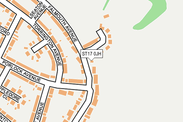 ST17 0JH map - OS OpenMap – Local (Ordnance Survey) ST17 0JH map - OS OpenMap – Local (Ordnance Survey)