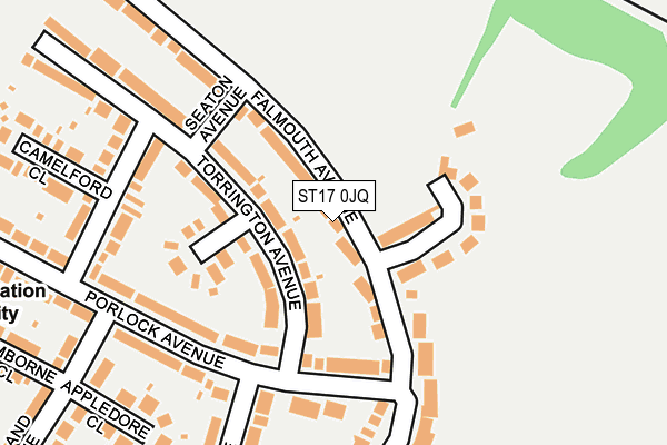 ST17 0JQ map - OS OpenMap – Local (Ordnance Survey) ST17 0JQ map - OS OpenMap – Local (Ordnance Survey)