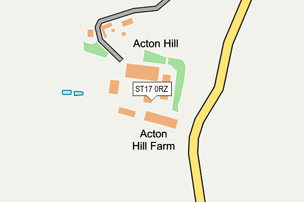 ST17 0RZ map - OS OpenMap – Local (Ordnance Survey) ST17 0RZ map - OS OpenMap – Local (Ordnance Survey)