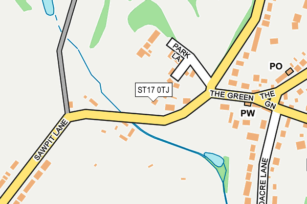 ST17 0TJ map - OS OpenMap – Local (Ordnance Survey) ST17 0TJ map - OS OpenMap – Local (Ordnance Survey)