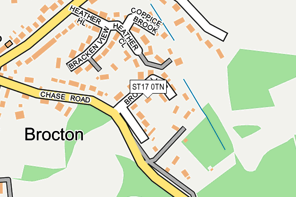 ST17 0TN map - OS OpenMap – Local (Ordnance Survey) ST17 0TN map - OS OpenMap – Local (Ordnance Survey)