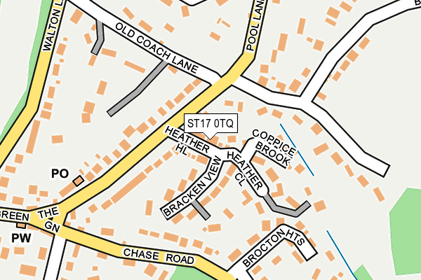 ST17 0TQ map - OS OpenMap – Local (Ordnance Survey)