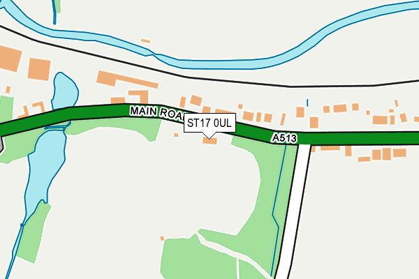 ST17 0UL map - OS OpenMap – Local (Ordnance Survey) ST17 0UL map - OS OpenMap – Local (Ordnance Survey)