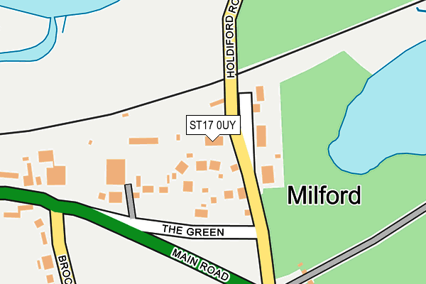 ST17 0UY map - OS OpenMap – Local (Ordnance Survey) ST17 0UY map - OS OpenMap – Local (Ordnance Survey)