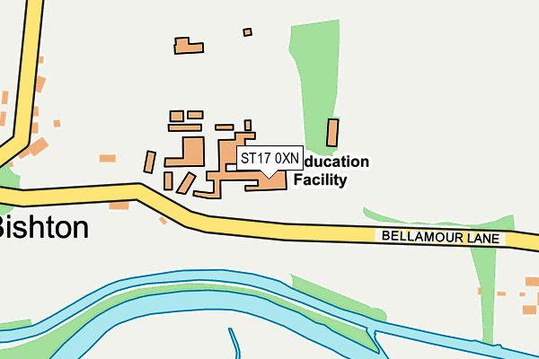 ST17 0XN map - OS OpenMap – Local (Ordnance Survey) ST17 0XN map - OS OpenMap – Local (Ordnance Survey)
