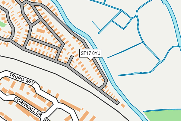 ST17 0YU map - OS OpenMap – Local (Ordnance Survey) ST17 0YU map - OS OpenMap – Local (Ordnance Survey)