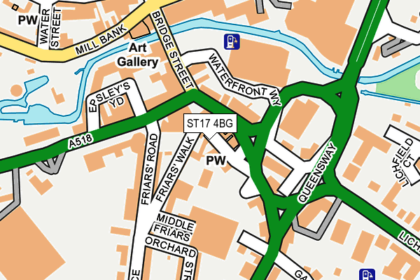 ST17 4BG map - OS OpenMap – Local (Ordnance Survey) ST17 4BG map - OS OpenMap – Local (Ordnance Survey)