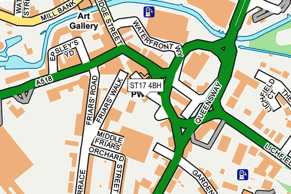 ST17 4BH map - OS OpenMap – Local (Ordnance Survey) ST17 4BH map - OS OpenMap – Local (Ordnance Survey)
