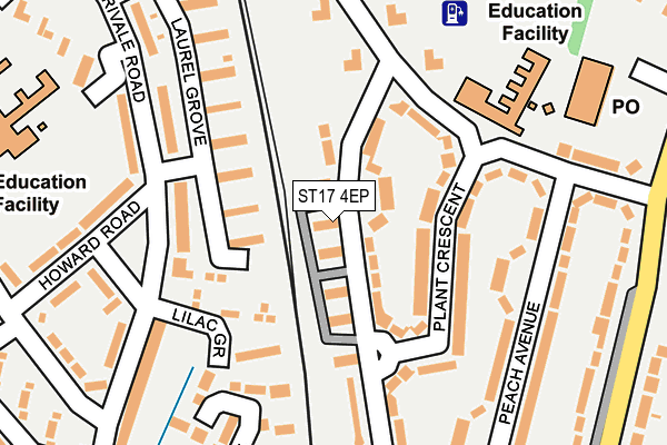 ST17 4EP map - OS OpenMap – Local (Ordnance Survey) ST17 4EP map - OS OpenMap – Local (Ordnance Survey)