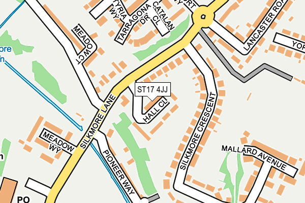 ST17 4JJ map - OS OpenMap – Local (Ordnance Survey) ST17 4JJ map - OS OpenMap – Local (Ordnance Survey)