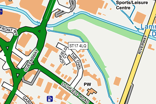 ST17 4LQ map - OS OpenMap – Local (Ordnance Survey) ST17 4LQ map - OS OpenMap – Local (Ordnance Survey)