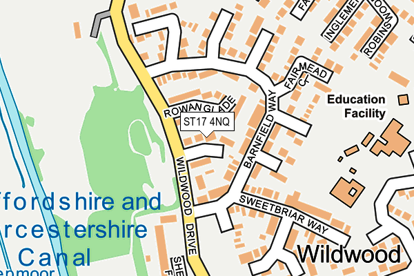 ST17 4NQ map - OS OpenMap – Local (Ordnance Survey) ST17 4NQ map - OS OpenMap – Local (Ordnance Survey)