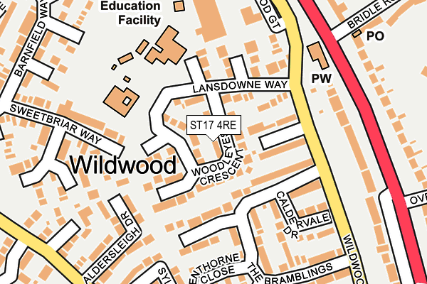 ST17 4RE map - OS OpenMap – Local (Ordnance Survey) ST17 4RE map - OS OpenMap – Local (Ordnance Survey)