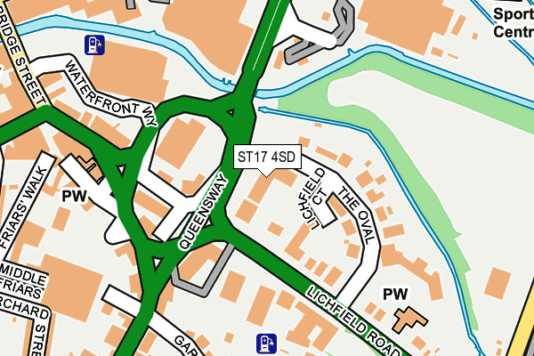 ST17 4SD map - OS OpenMap – Local (Ordnance Survey) ST17 4SD map - OS OpenMap – Local (Ordnance Survey)
