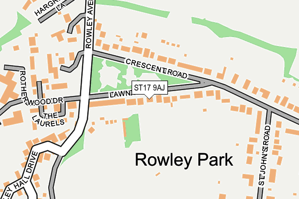 ST17 9AJ map - OS OpenMap – Local (Ordnance Survey) ST17 9AJ map - OS OpenMap – Local (Ordnance Survey)