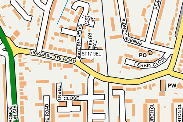 ST17 9EL map - OS OpenMap – Local (Ordnance Survey) ST17 9EL map - OS OpenMap – Local (Ordnance Survey)