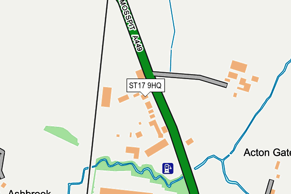 ST17 9HQ map - OS OpenMap – Local (Ordnance Survey) ST17 9HQ map - OS OpenMap – Local (Ordnance Survey)