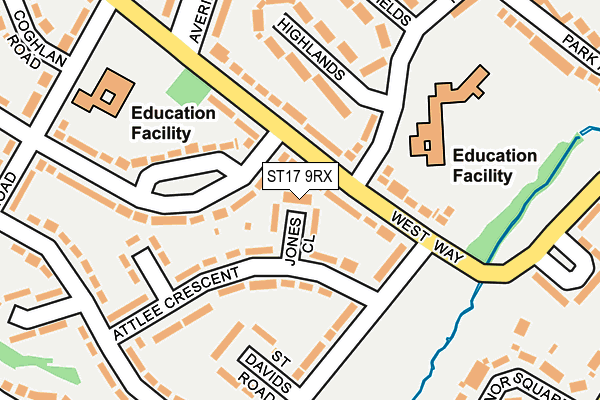 ST17 9RX map - OS OpenMap – Local (Ordnance Survey) ST17 9RX map - OS OpenMap – Local (Ordnance Survey)