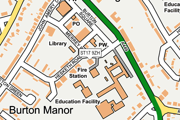 ST17 9ZH map - OS OpenMap – Local (Ordnance Survey) ST17 9ZH map - OS OpenMap – Local (Ordnance Survey)