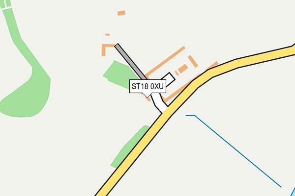 ST18 0XU map - OS OpenMap – Local (Ordnance Survey) ST18 0XU map - OS OpenMap – Local (Ordnance Survey)