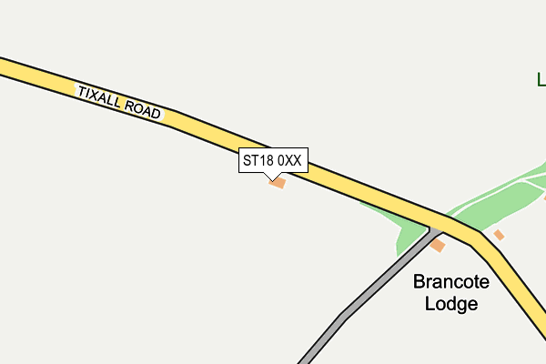 ST18 0XX map - OS OpenMap – Local (Ordnance Survey) ST18 0XX map - OS OpenMap – Local (Ordnance Survey)