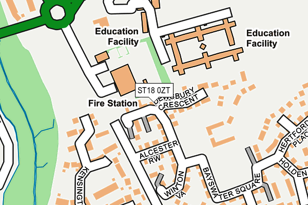 ST18 0ZT map - OS OpenMap – Local (Ordnance Survey) ST18 0ZT map - OS OpenMap – Local (Ordnance Survey)