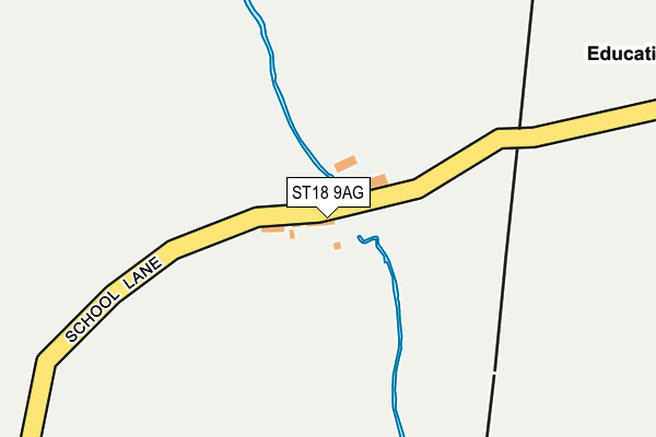 ST18 9AG map - OS OpenMap – Local (Ordnance Survey) ST18 9AG map - OS OpenMap – Local (Ordnance Survey)