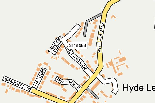 ST18 9BB map - OS OpenMap – Local (Ordnance Survey) ST18 9BB map - OS OpenMap – Local (Ordnance Survey)