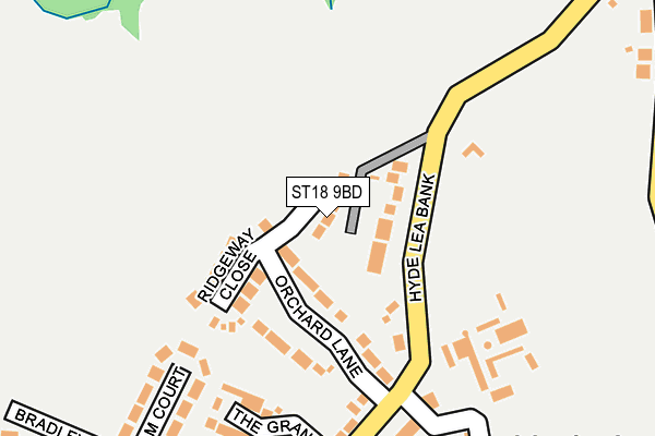 ST18 9BD map - OS OpenMap – Local (Ordnance Survey) ST18 9BD map - OS OpenMap – Local (Ordnance Survey)