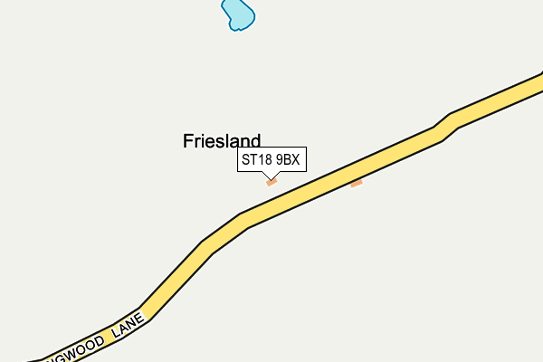 ST18 9BX map - OS OpenMap – Local (Ordnance Survey) ST18 9BX map - OS OpenMap – Local (Ordnance Survey)