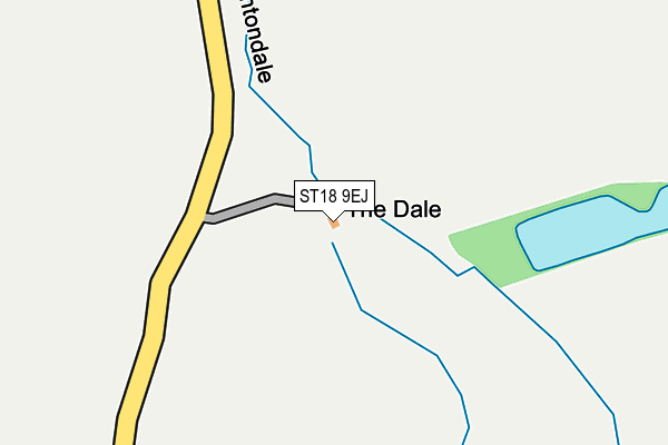ST18 9EJ map - OS OpenMap – Local (Ordnance Survey) ST18 9EJ map - OS OpenMap – Local (Ordnance Survey)