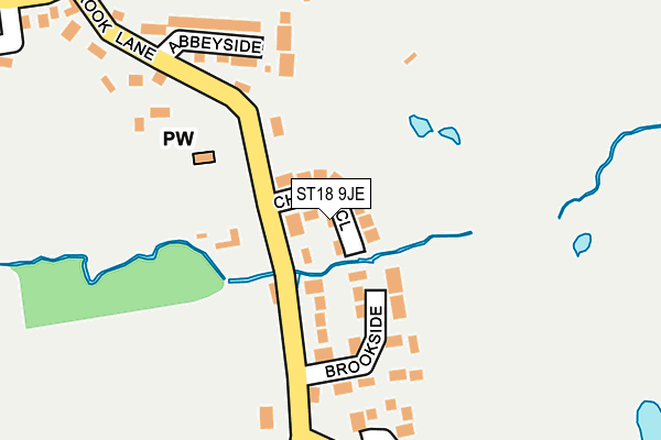 ST18 9JE map - OS OpenMap – Local (Ordnance Survey) ST18 9JE map - OS OpenMap – Local (Ordnance Survey)