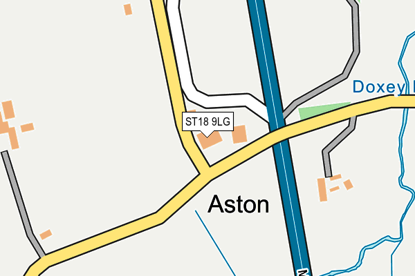 ST18 9LG map - OS OpenMap – Local (Ordnance Survey) ST18 9LG map - OS OpenMap – Local (Ordnance Survey)