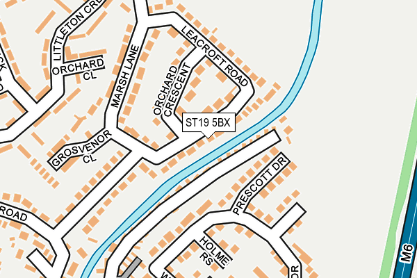 ST19 5BX map - OS OpenMap – Local (Ordnance Survey) ST19 5BX map - OS OpenMap – Local (Ordnance Survey)