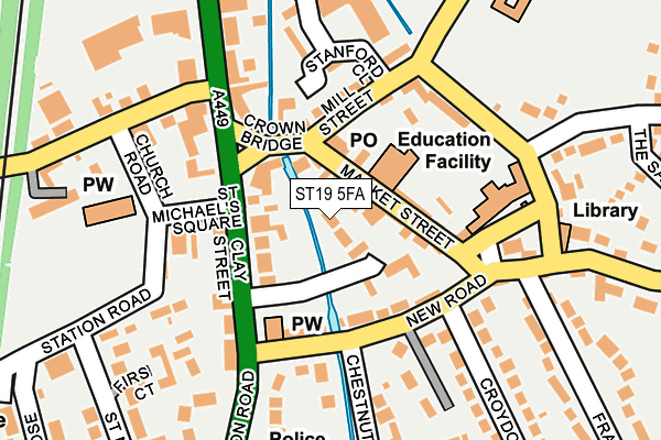 ST19 5FA map - OS OpenMap – Local (Ordnance Survey) ST19 5FA map - OS OpenMap – Local (Ordnance Survey)