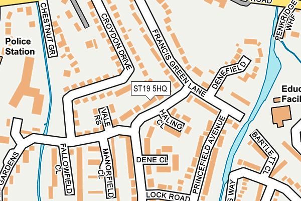 ST19 5HQ map - OS OpenMap – Local (Ordnance Survey) ST19 5HQ map - OS OpenMap – Local (Ordnance Survey)