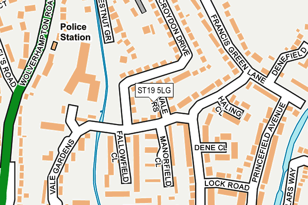 ST19 5LG map - OS OpenMap – Local (Ordnance Survey) ST19 5LG map - OS OpenMap – Local (Ordnance Survey)