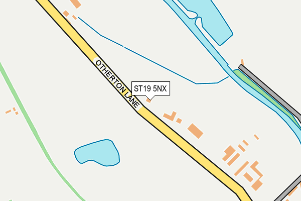 ST19 5NX map - OS OpenMap – Local (Ordnance Survey) ST19 5NX map - OS OpenMap – Local (Ordnance Survey)