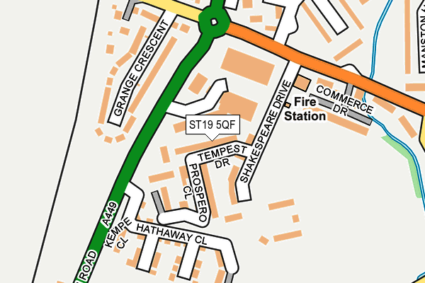 ST19 5QF map - OS OpenMap – Local (Ordnance Survey) ST19 5QF map - OS OpenMap – Local (Ordnance Survey)