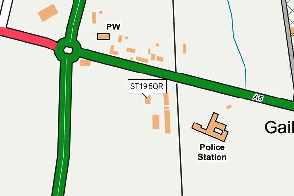 ST19 5QR map - OS OpenMap – Local (Ordnance Survey) ST19 5QR map - OS OpenMap – Local (Ordnance Survey)